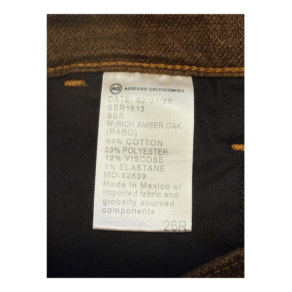 AG Adriano Goldschmied Caden Tailored Trouser Rich Amber Oak Women's Size 4 (26)